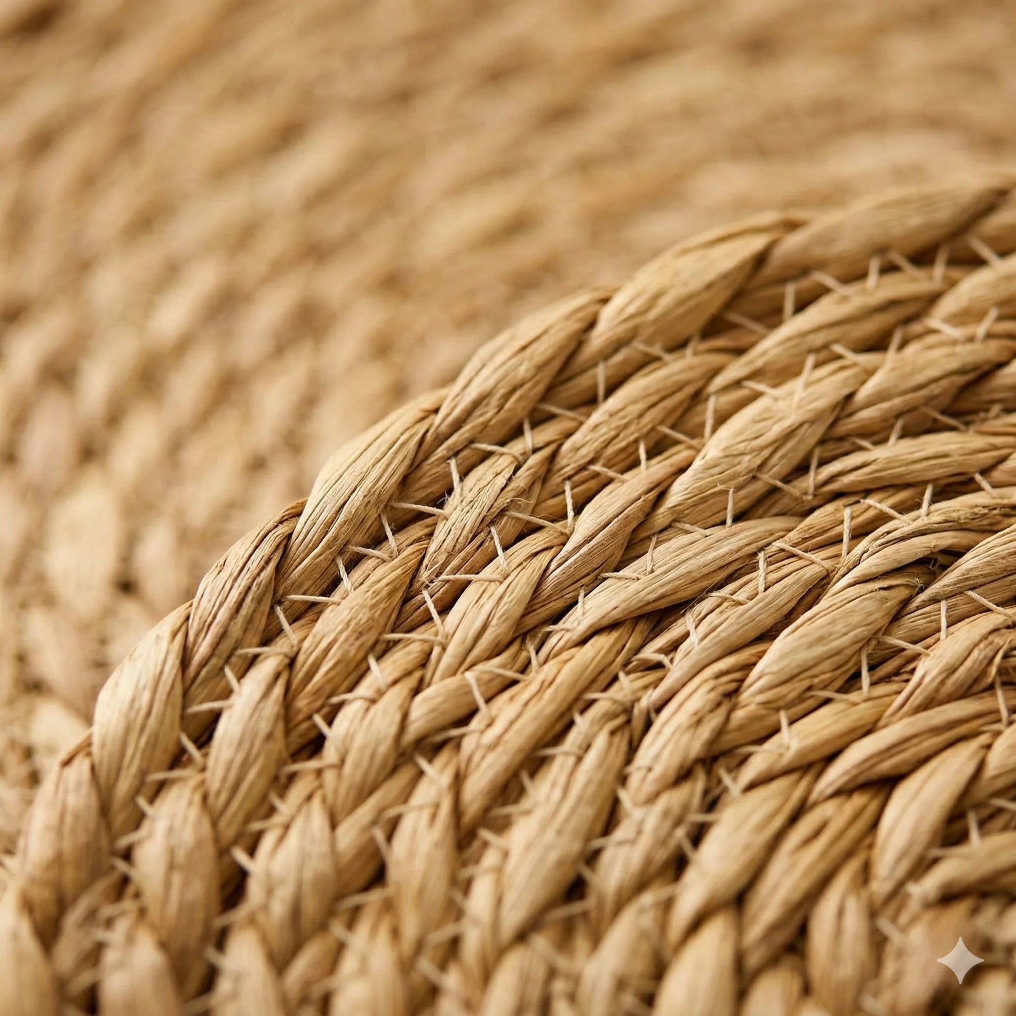 Round Rattan Placemats 6-Pack 34 cm