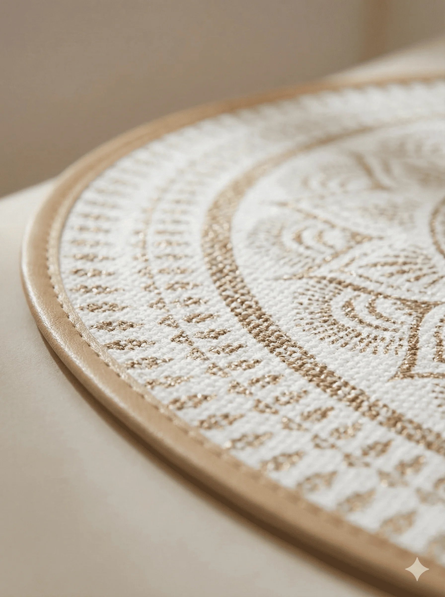 Round Jute Table Placemats 4 Pieces