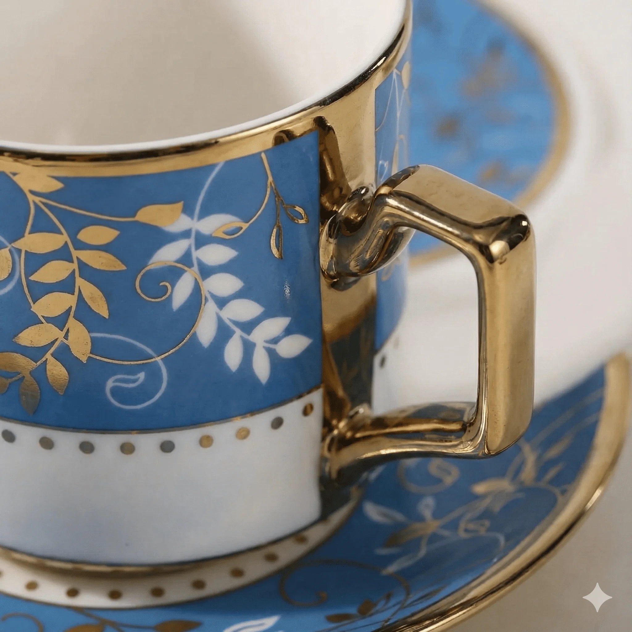 Ceramic Tea Cups and Saucers 6 Cups 6 Saucers