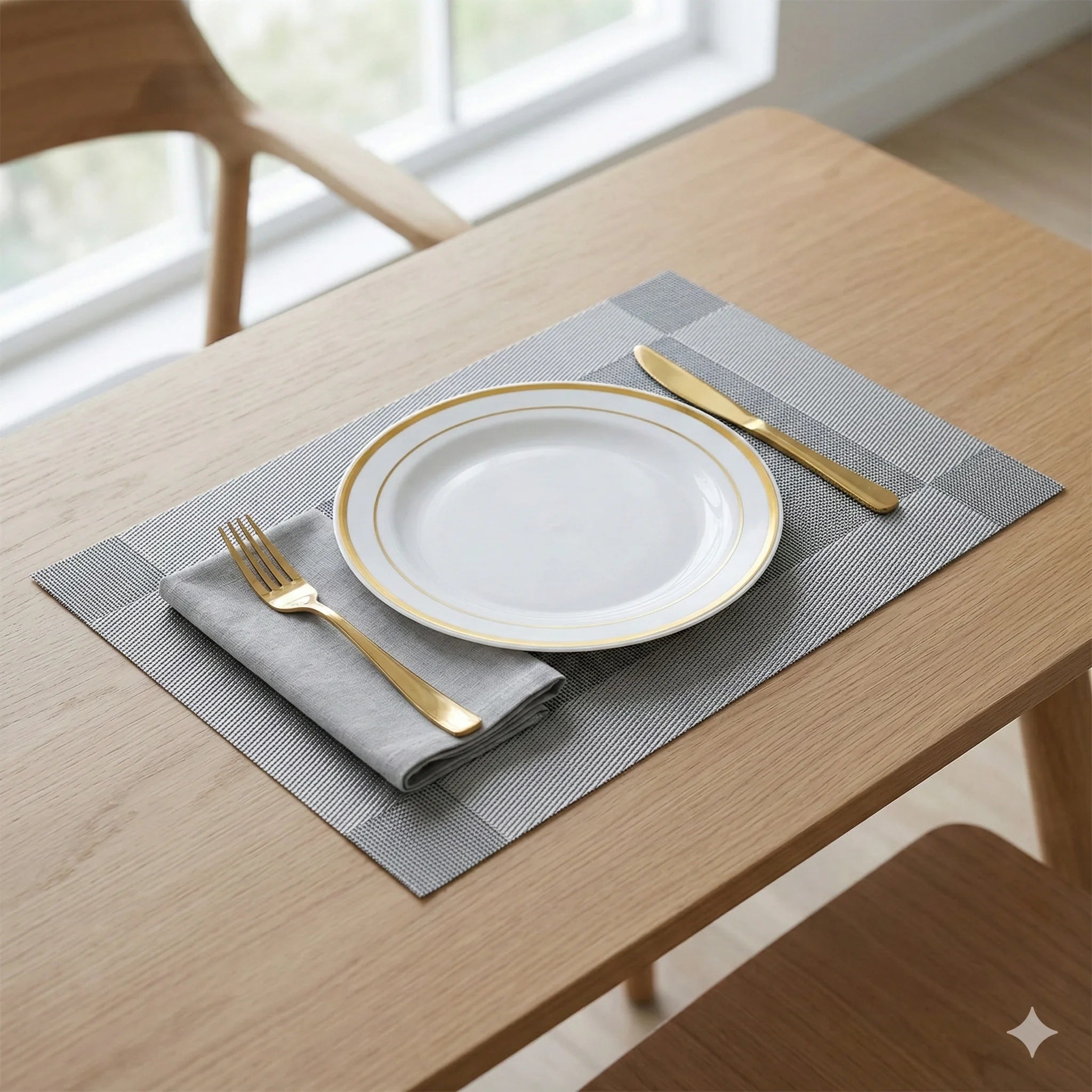 PVC Rectangle Placemats 6-Pack 45 x 30 cm