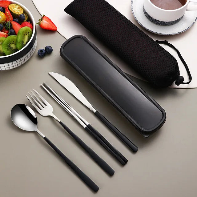 Portable Stainless Steel Travel Cutlery Set