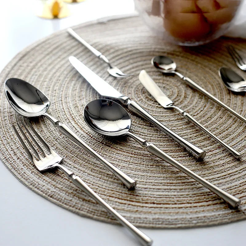Bright Silver Stainless Steel Cutlery Set