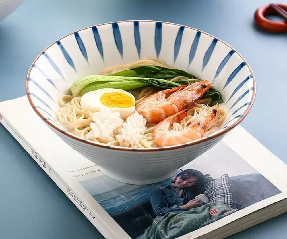Japanese Style Douli Ceramic Ramen Bowl