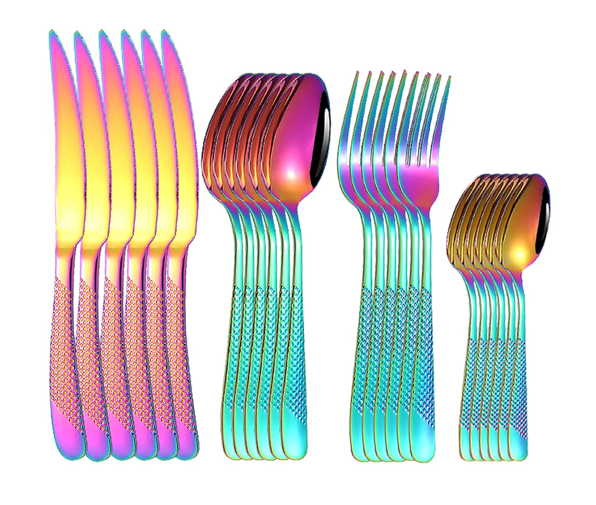 Stainless Steel Star Design Flatware Set