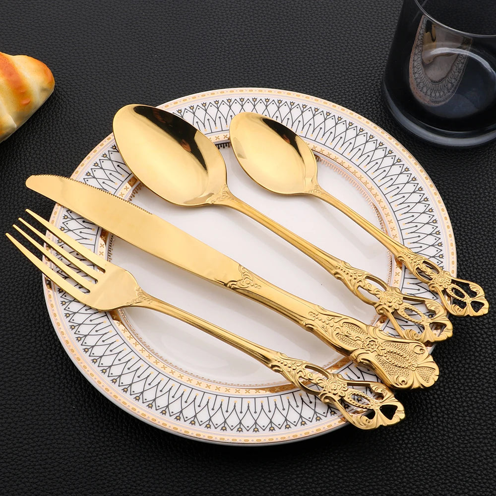 Vintage Stainless Steel Cutlery Set