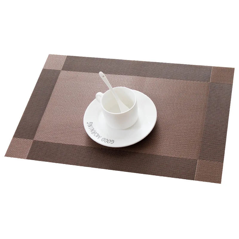 Non Slip PVC Table Mat - Set 4/6 Pieces