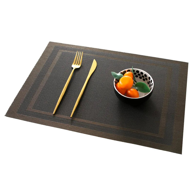 Non Slip PVC Table Mat - Set 4/6 Pieces