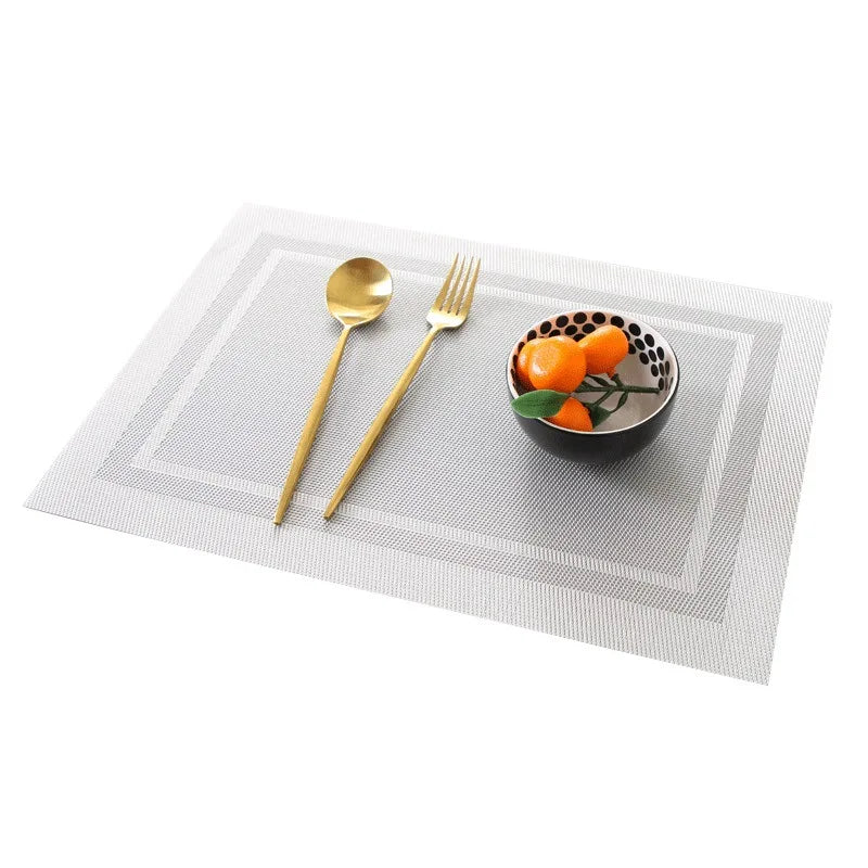 PVC Rectangle Placemats 4-Pack 45 x 30 cm