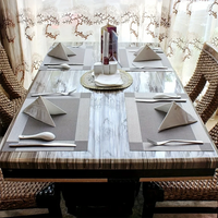 PVC Rectangle Placemats 6-Pack 45 x 30 cm