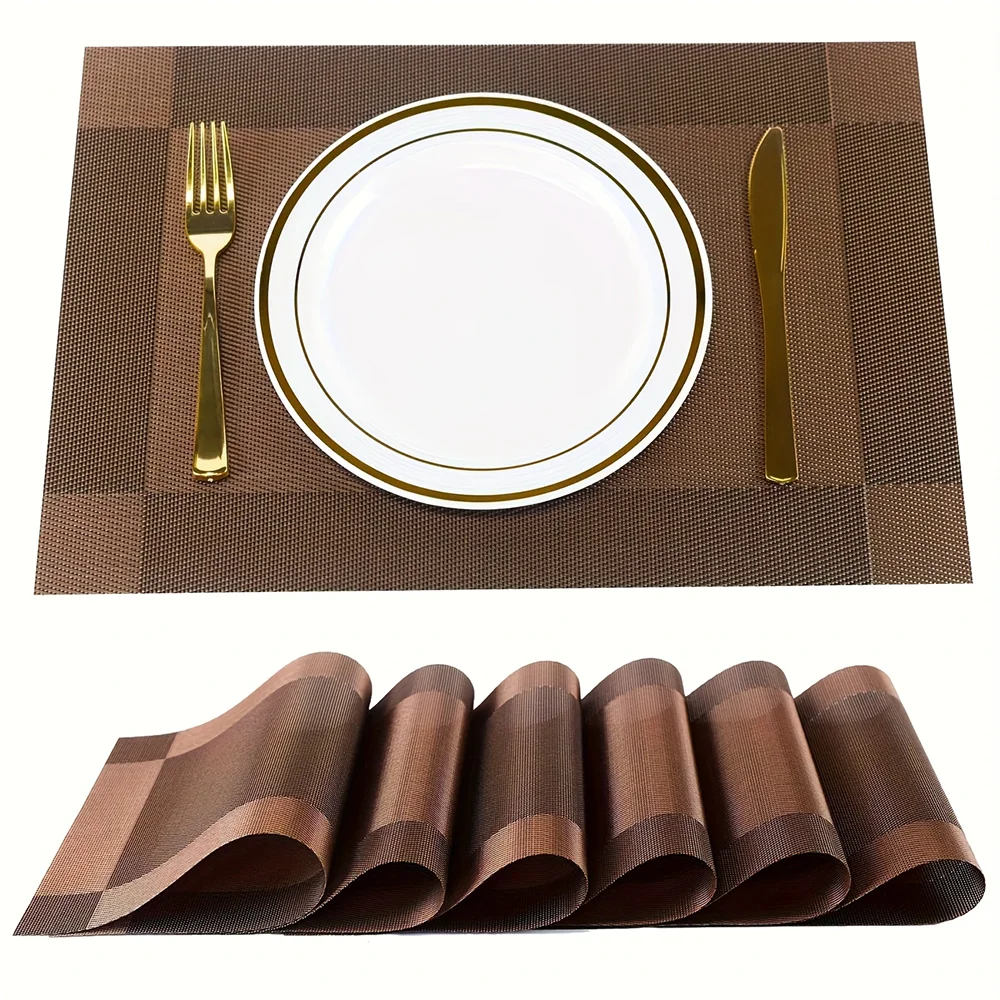 Vinyl Rectangle Placemats Heat Resistant