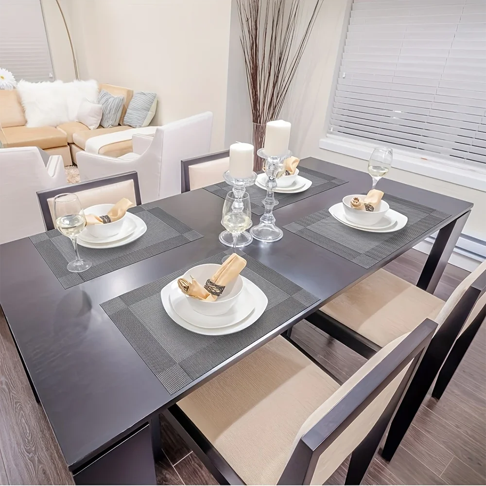 Vinyl Rectangle Placemats Heat Resistant