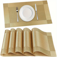 Rectangle Table Mats — PVC Outdoor, Heat Resistant, Set of 6