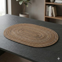 Oval Braided Placemats 4-Pack 50 x 35 cm