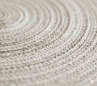Round Woven Linen Table Placemats 6 Pieces
