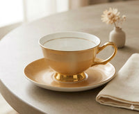 Bone China Coffee Cups and Saucers Set of 6
