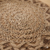 Boho Round Jute Placemats 6-Pack 38 cm