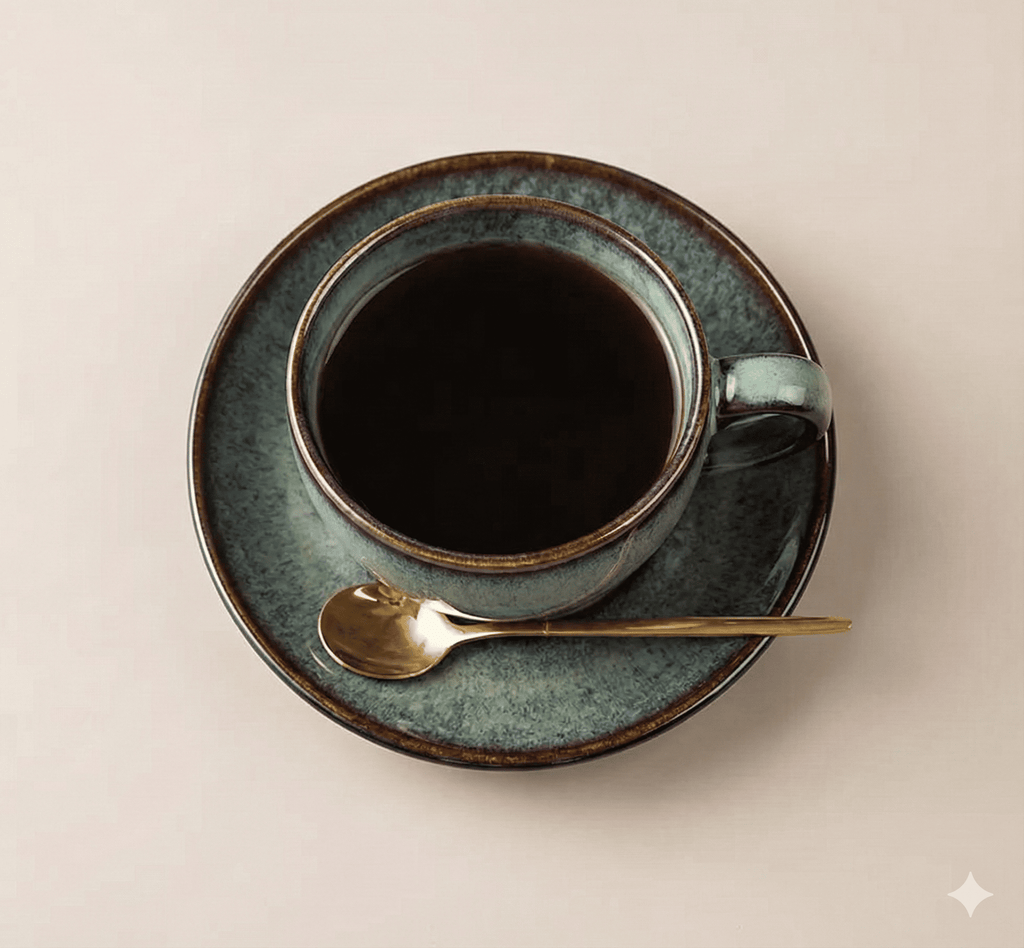 Ceramic Coffee Cup and Saucer, Glazed Finish, 300 ml, view 6