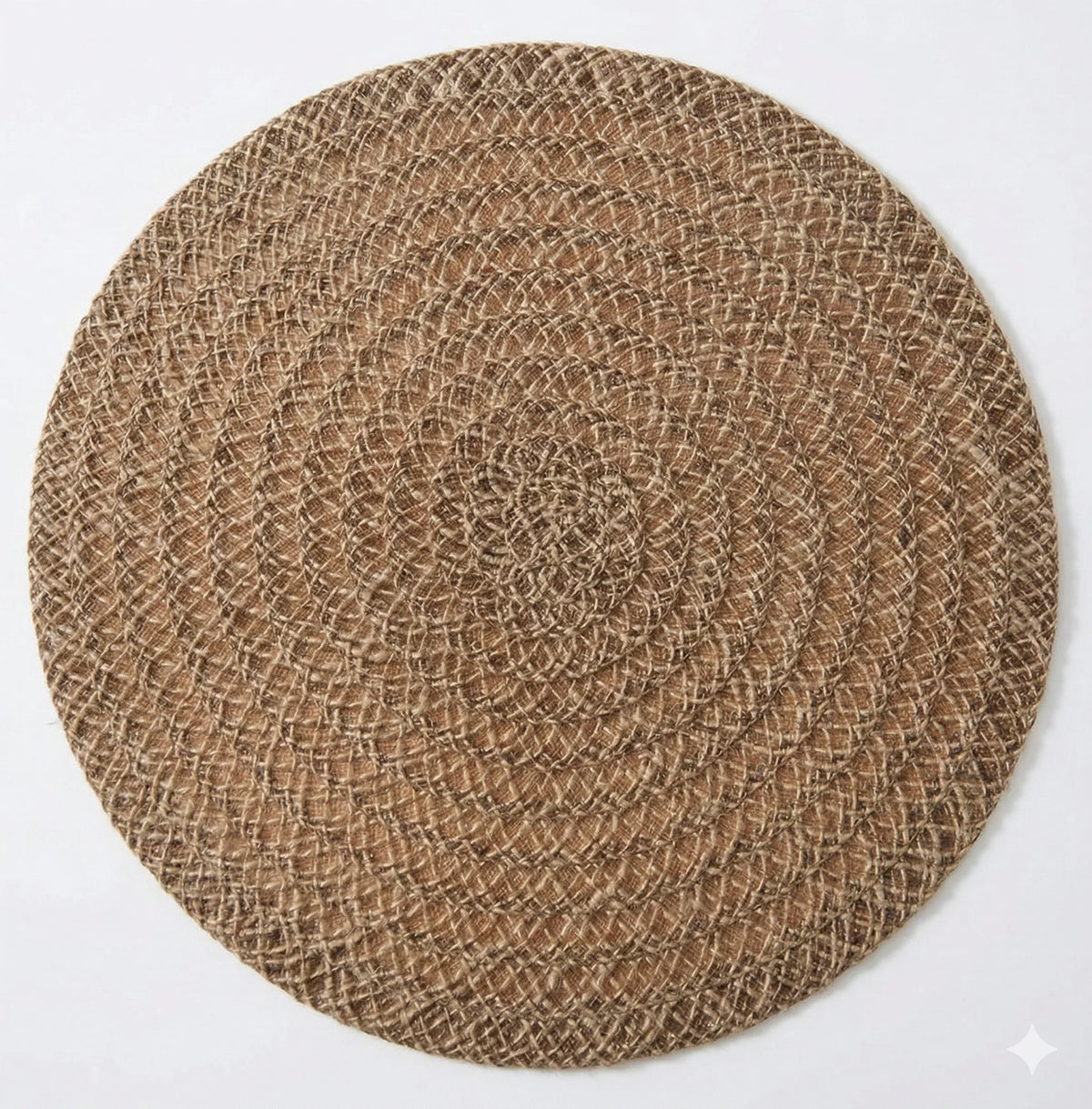Christmas Round Jute Placemats 6-Pack 38 cm