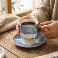Ceramic Tea Cups & Saucers Set of 6 – Floral