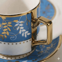 Ceramic Tea Cups & Saucers Set of 6 – Floral