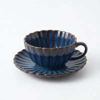 Ceramic Tea Cup and Saucer Set — Modern Wide Design