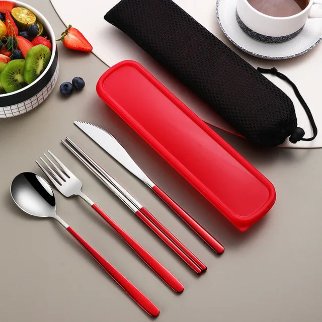 Portable Stainless Steel Travel Cutlery Set