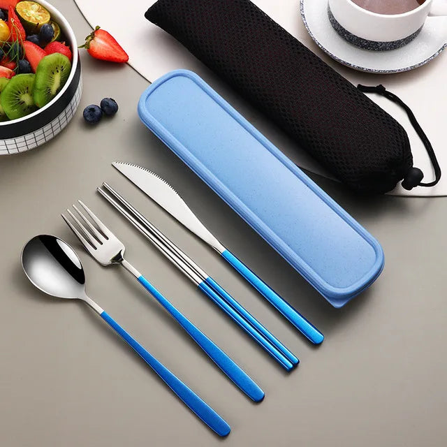Portable Stainless Steel Travel Cutlery Set