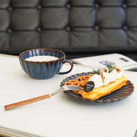 Ceramic Tea Cup and Saucer Set — Modern Wide Design