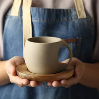 Ceramic Coffee Cup and Saucer Set 220 ml