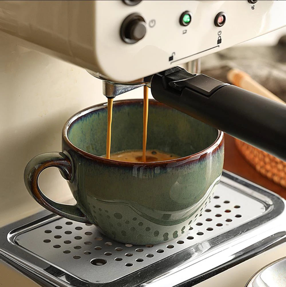 Ceramic Coffee Cup and Saucer, Glazed Finish, 300 ml, view 8
