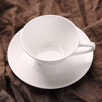 Porcelain Coffee Cup and Saucer 160 ml Pure White Nordic