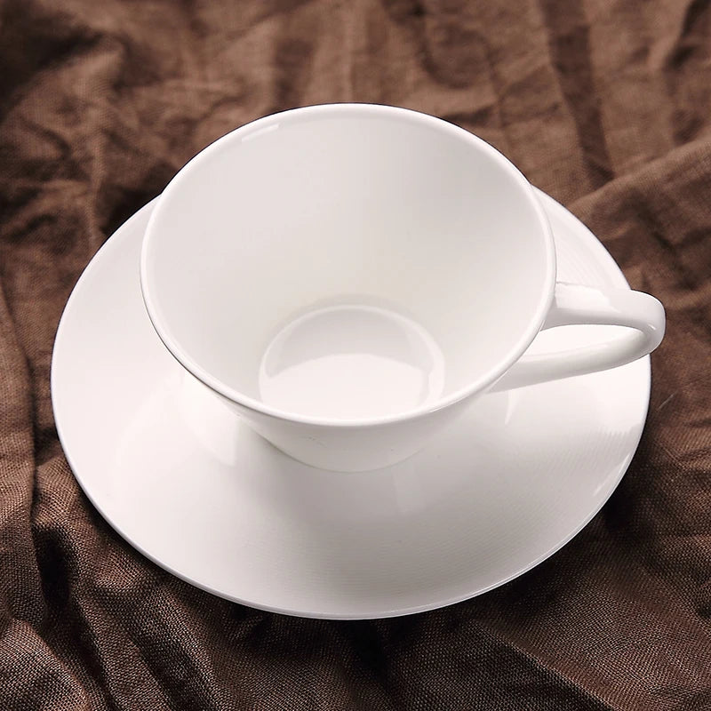 Porcelain Coffee Cup and Saucer 160 ml Pure White Nordic, view 3
