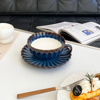 Ceramic Tea Cup and Saucer Set — Modern Wide Design