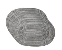 Irregular Polyester Cotton Placemats 4-Pack 45 x 30 cm