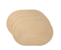 Cotton Table Mats — Woven Organic Shape, Set of 4
