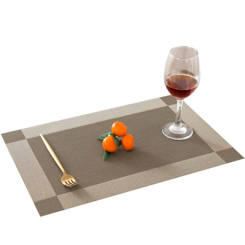 Non Slip PVC Table Mat - Set 4/6 Pieces