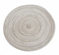 Round Woven Linen Table Placemats 6 Pieces