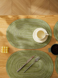 Irregular Polyester Cotton Placemats 4-Pack 45 x 30 cm