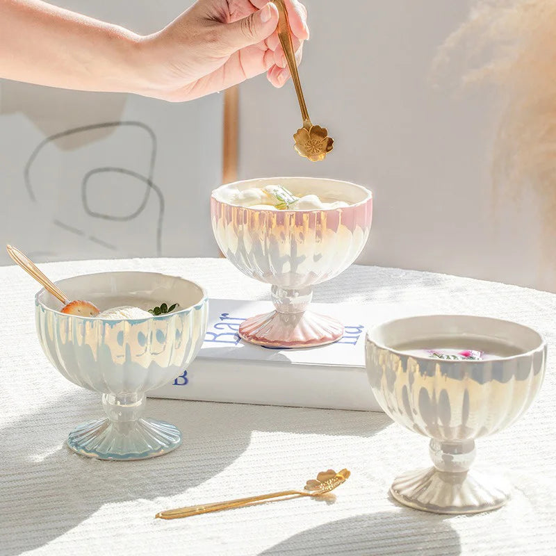Nordic Style Ceramic Ice Cream Cup