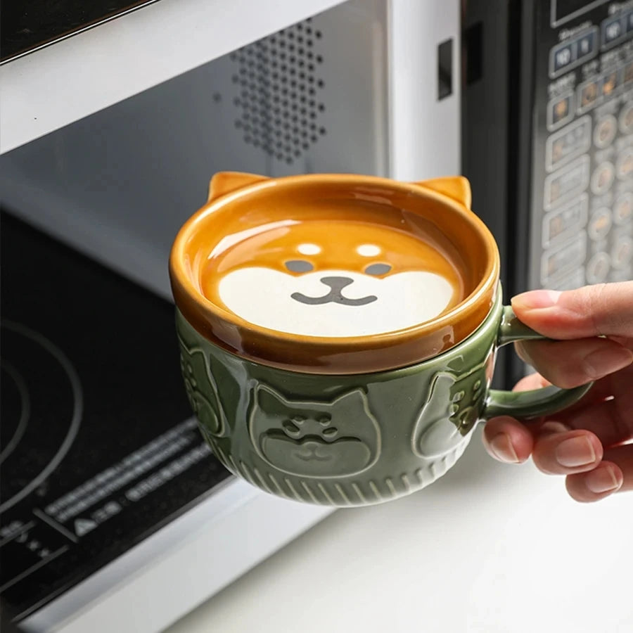 Japanese Cartoon Cat Ceramic Coffee Mug