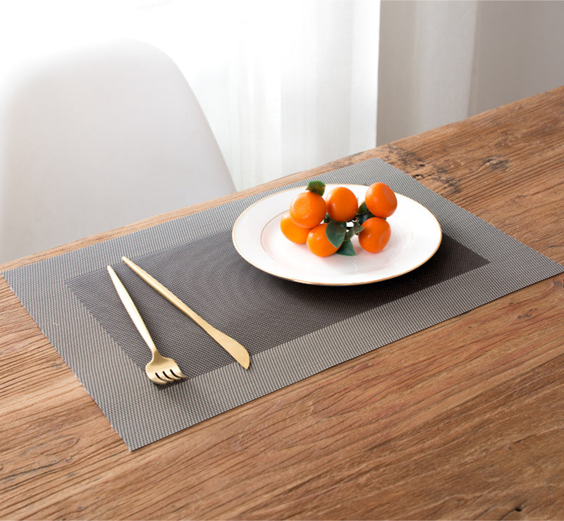 Non Slip PVC Table Mat - Set 4/6 Pieces