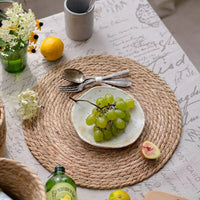 Round Rattan Placemats 6-Pack 34 cm