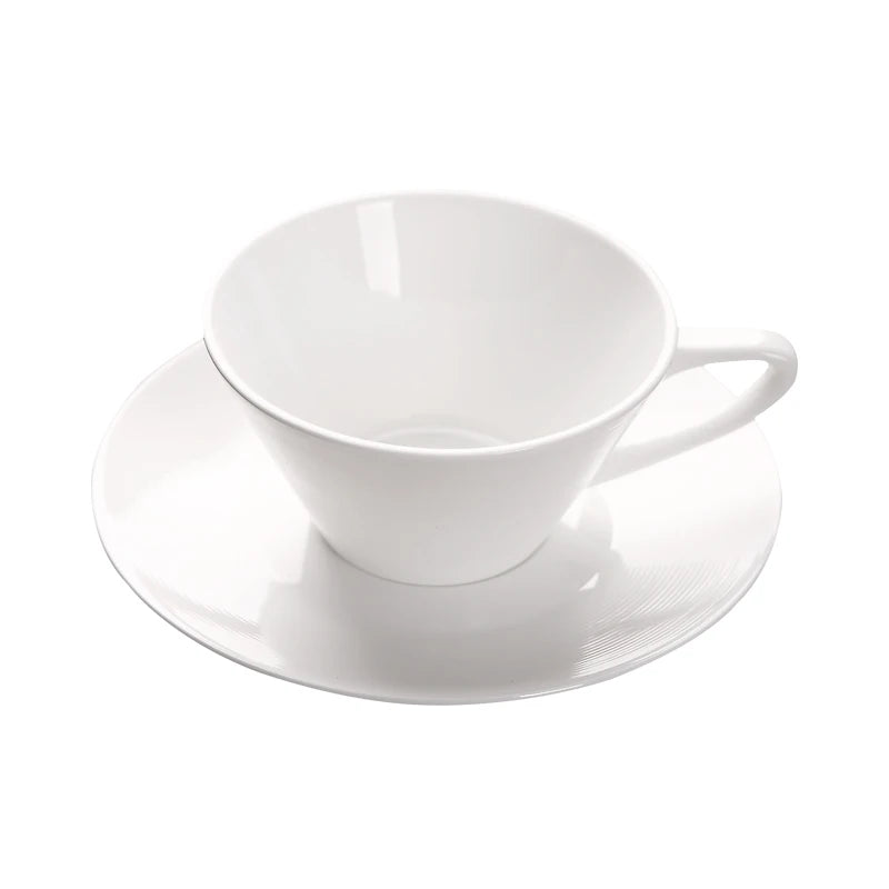 Porcelain Coffee Cup and Saucer 160 ml Pure White Nordic in White