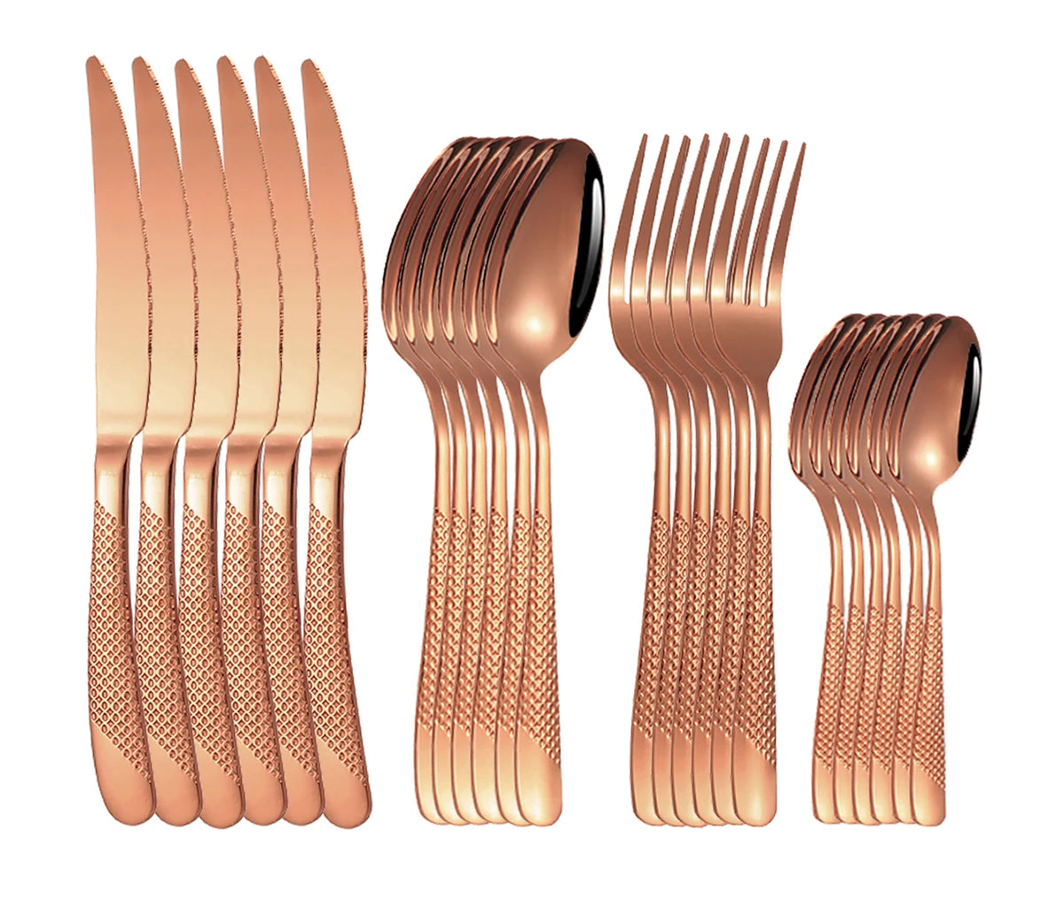 Stainless Steel Star Design Flatware Set