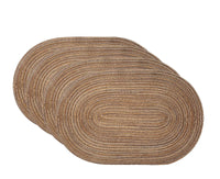 Cotton Table Mats — Woven Organic Shape, Set of 4