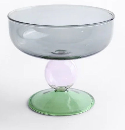 Colourful Glass Ice Cream Cup