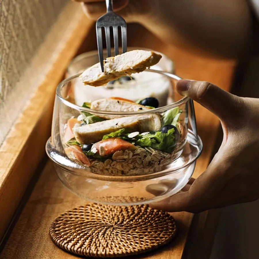 Saturn Shape Heat Resistant Glass Soup Bowl