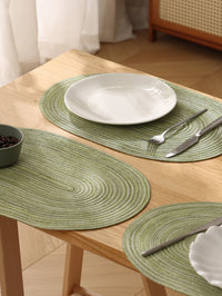 Irregular Polyester Cotton Placemats 4-Pack 45 x 30 cm