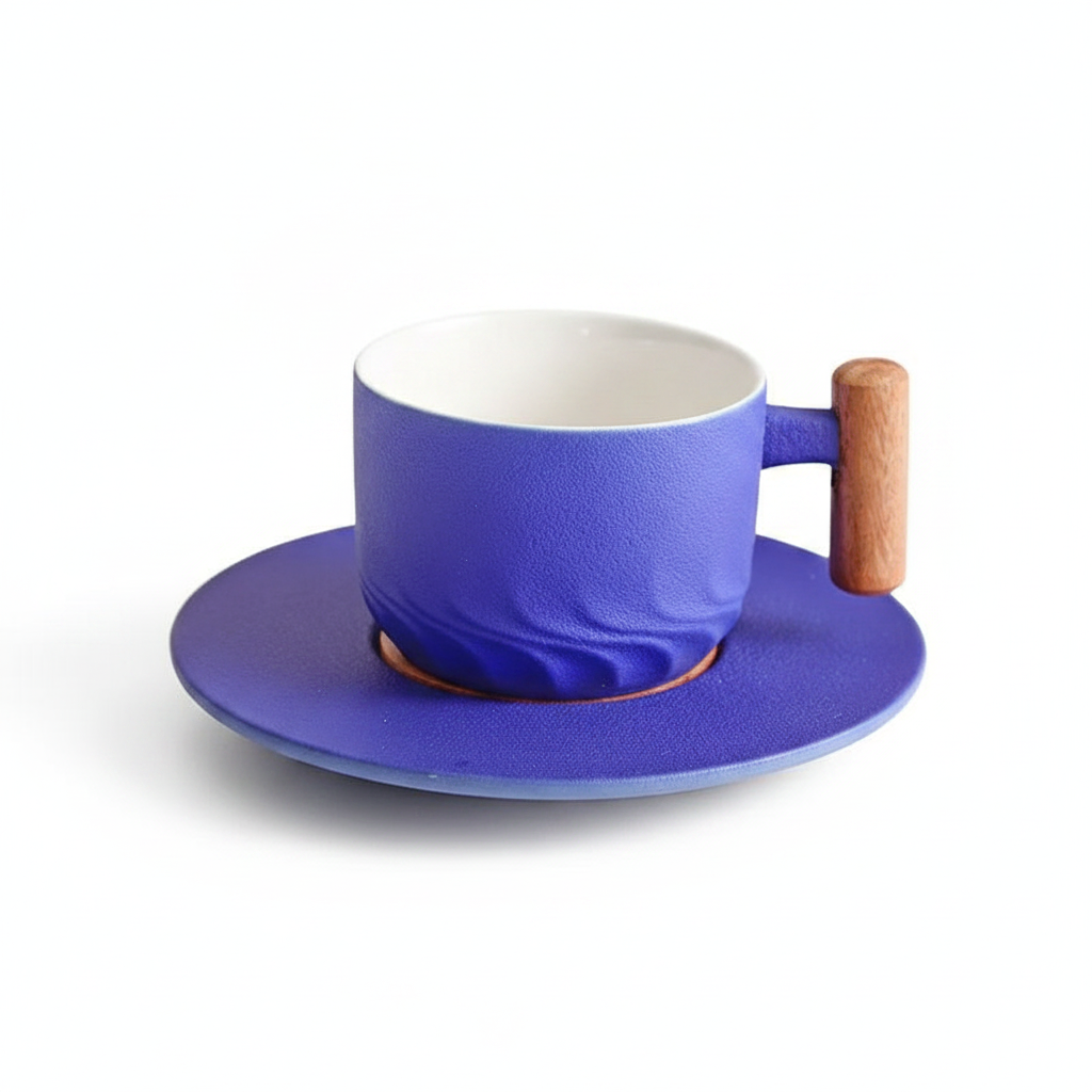 [IA] Blue cup saucer set / 130ml | 1-main-google-shopping