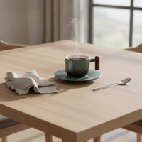 [IA] Green cup saucer set / 130ml | 2-clean-context